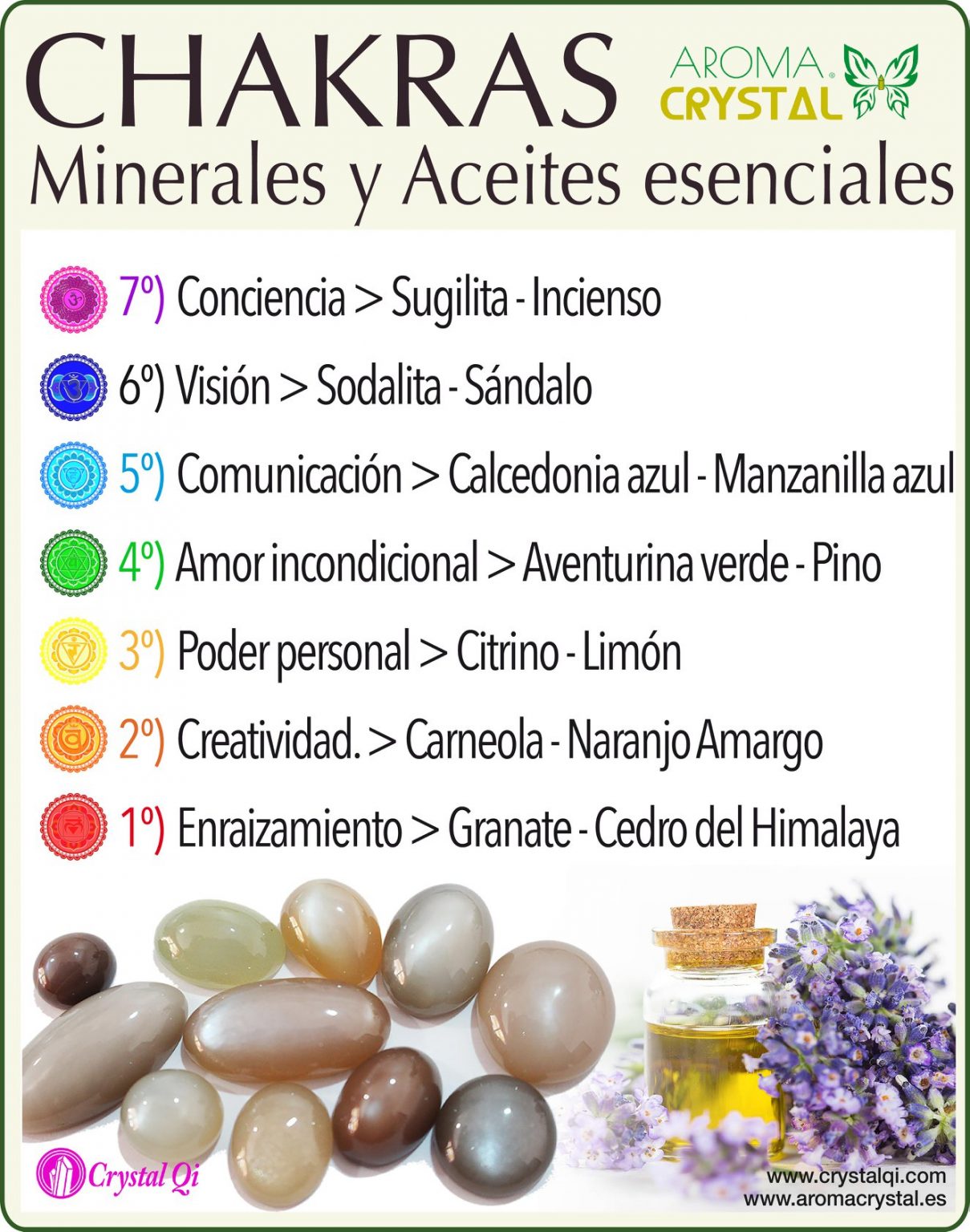 CHAKRAS. MINERALES Y ACEITES ESENCIALES Holística Formación