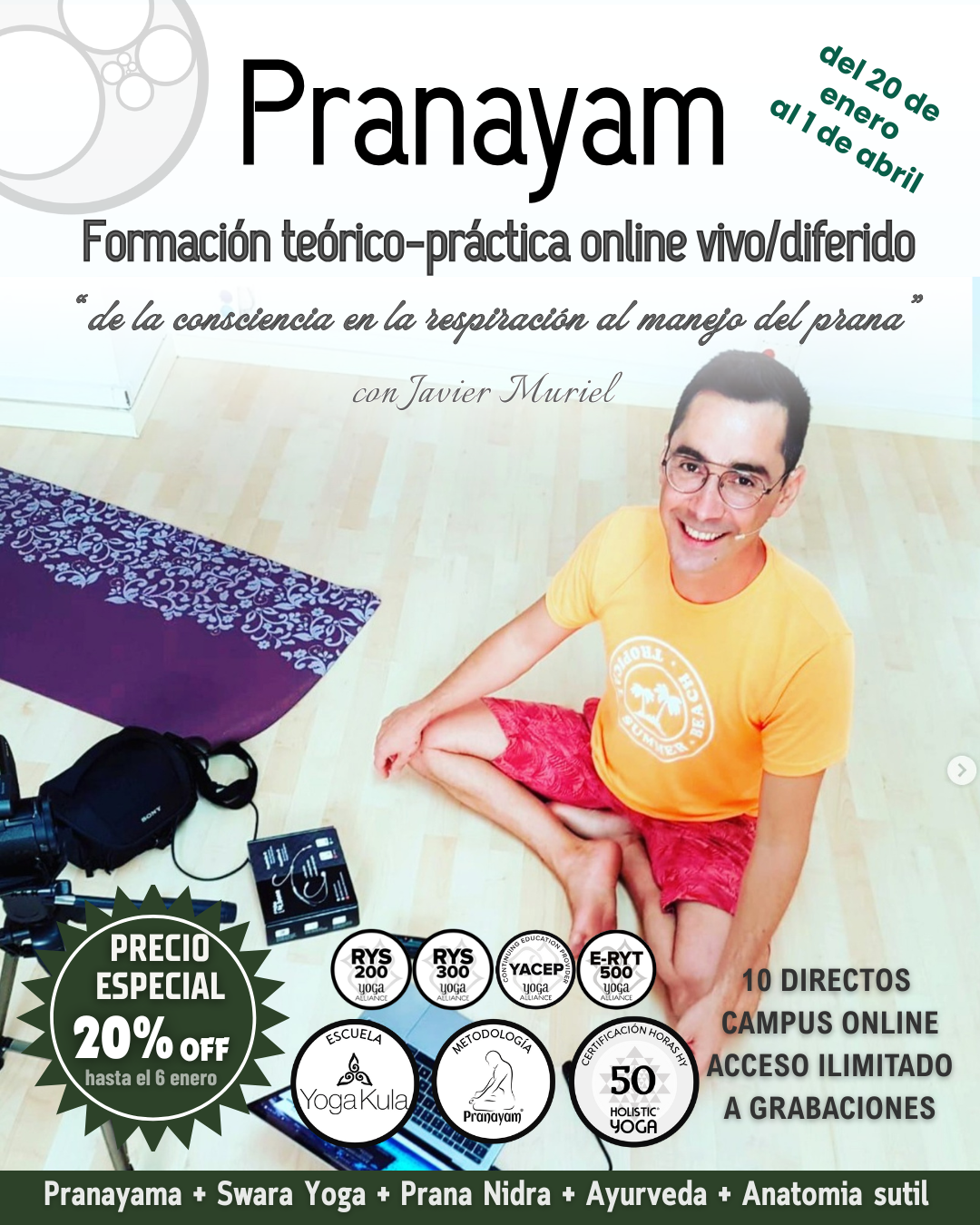 Pranayam online invierno 2026